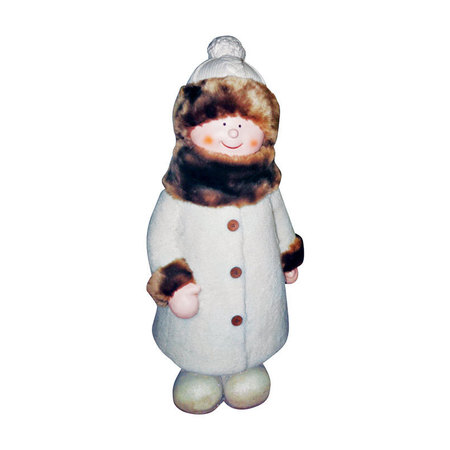 ALPINE CORP WINTER GIRL STATUARY QWR586